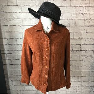 Vintage Tianello Button Down Quilt Shirt Jacket